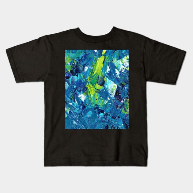 Abstract Painting Kids T-Shirt by gruntcooker